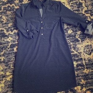 Navy knee length professional dress